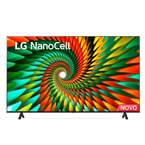 Smart TV 50″ 4K LG NanoCell 50NANO77SRA Bluetooth ThinQ AI Alexa Google assistente Airplay 3 HDMI, Light Black