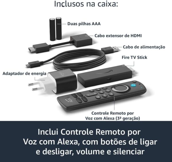Fire TV Stick Full HD com Alexa comandos TV 6